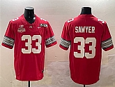 Men's Ohio State Buckeyes #33 Jack Sawyer Red 2025 CFP Final With National Champions Patch F.U.S.E. Vapor Limited Stitched Jersey,baseball caps,new era cap wholesale,wholesale hats